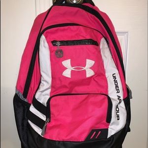 Pink Under Armour backpack